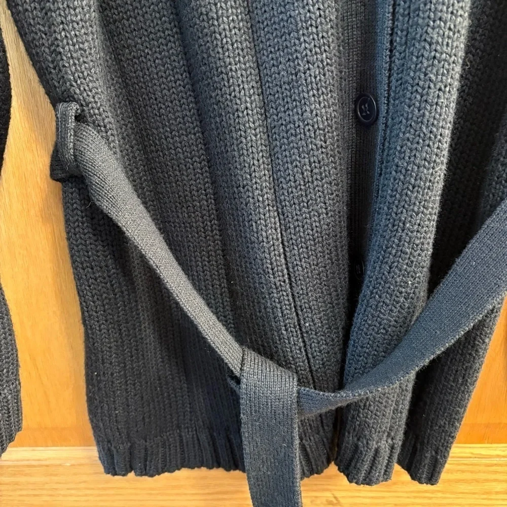 Croft & Barrow Women’s XL Belted Cardigan Sweater - Dark Navy Blue - Wool Blend